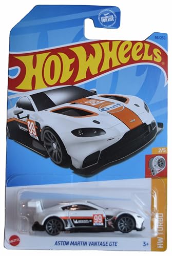 Hot Wheels Aston Martin Vantage GTE blanco 1:64 miniatura 1