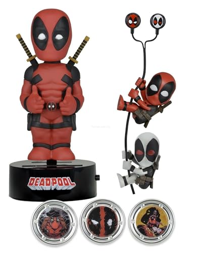 Marvel - Deadpool Gift Set (Body Knocker, Scalers, Earbuds, Hubsnaps) - NECA