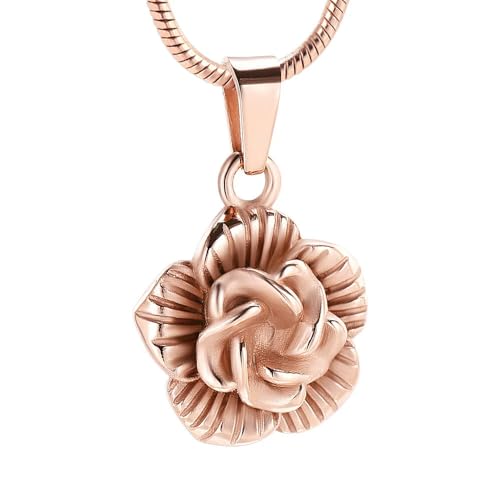 Bijoux de crémation BIAIHQIE en acier inoxydable fin et or rose - 2