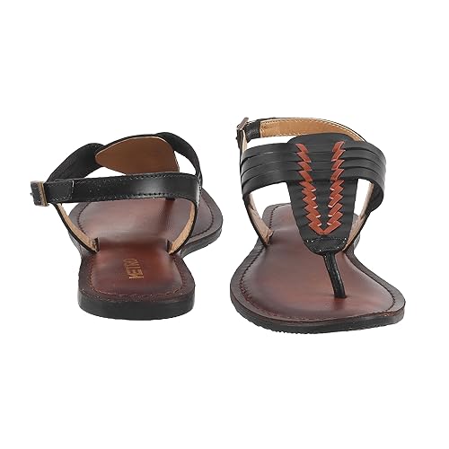 Image of Metro Women Synthetic Leather Flat Sandal