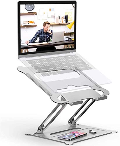 Preisvergleich Produktbild RINBO Laptop ständer Stufenlos einstellbar, Schicker Aluminium Notebook Stand, Universal Kompatibel mit Alle (10bis17 Zoll) Notebooks,Dell,HP,Samsung,Lenovo,Surf... Huawei, MacBook Pro / Air,Ipad