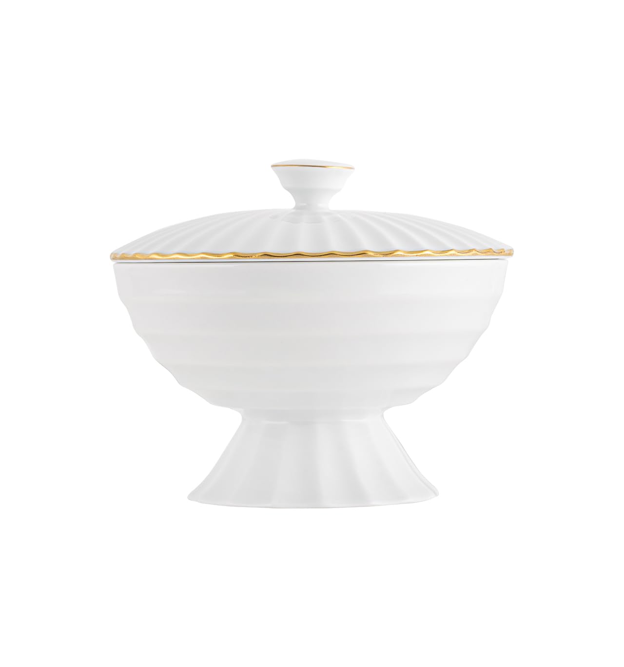 Vista Alegre 200 Anos Porcelain Sugar Bowl, 5-Inch