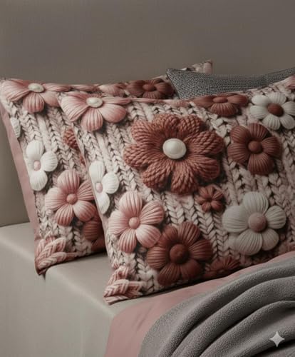Image of Budget Plus 7D Cotton Feel Super Soft Fabric King Size bedsheet 7D Print Bedsheet for Double Bed with 2 Pillow Covers.