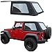 Sierra Offroad Soft Top for 2007 to 2018 Jeep Wrangler JK - Black, Sailcloth Vinyl - 2 Door Jeep Soft Top Frameless, Rear Plastic Tint Windows - Factory Precision Fit Replacement - No Upper Door Skins