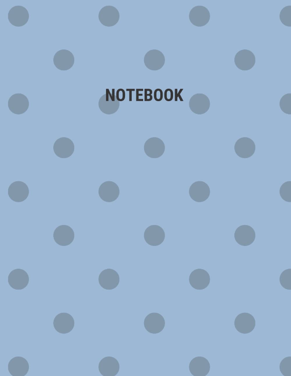 Bright Cerulean Polka Dots Composition Notebook, For All Students Of All Ages, Narrow Ruled: Lined Student Exercise Book, Ruled Writing Journal With 200 Pages, 8,5x11 Inches, A4 (Fun Notebooks)