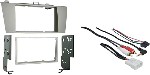 Miniatura 2 de Metra 95-8212 Kit de instalación doble DIN para vehículos Toyota Solara 2004-2008 (plata)