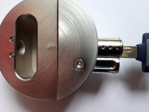 Mul-t-lock TR 100 Hockey Puck Padlock +Hasp/Wth 2 Keys and ID Card/!!!New!!! with Classic PRO Key System - Image 5