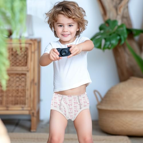 Boys' Exclusive Briefs Toddler Underwear 95% Combed Cotton Boxerbriefs 2T Pink Bow 61 6