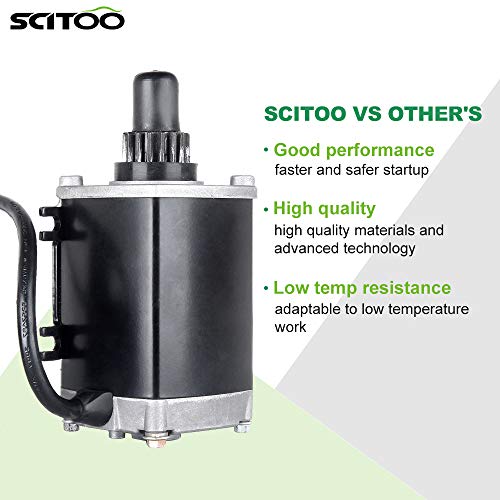 Image of SCITOO Starters 120 Volt for John Deere Snow Blowers Tecumseh Motors 37000 33519A