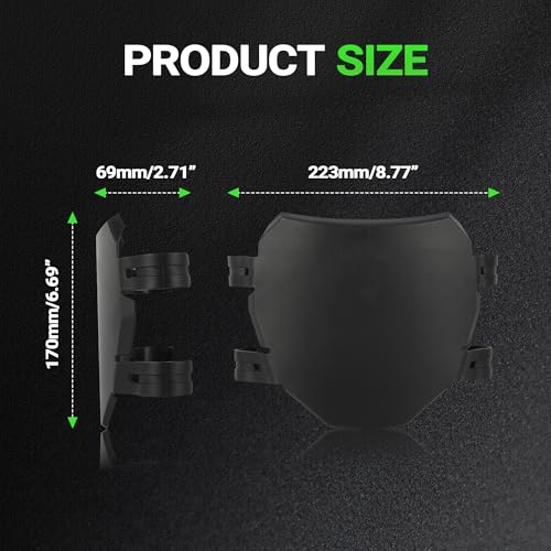 Motorrad Vorderes Nummernschild Dirt Bike Kennzeichen für Surron Light Bee S/X X160 X260 Talaria X3 MX3 MX4 E-bike-Schwarz