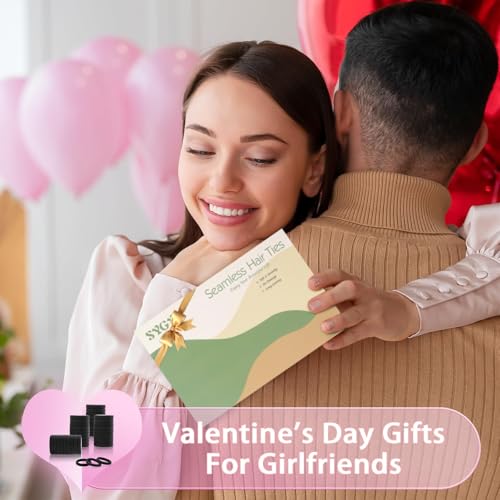 SYGY 100 PCS Hair Ties for Women, Elastic Cotton Thick Seamless Black Hair Bands, No Crease No Damage for Thick/Thin Hair, Soft Hair Ties Ponytail Holders Hair Accessories