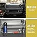 Grab Bar Tray Passenger Side Co-Pilot Handle Expansion Storage Tray Organizer Box Cup Holder Fit for Suzuki Jimny 2019-2025 Interior Accessories (Silver Ring)