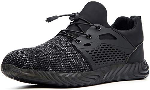 Nasonberg Sicherheitsschuhe Arbeitsschuhe Herren Damen s3 Leicht Schutzschuhe mit Stahlkappen Sportlich Atmungsaktiv, 06Grau 44 EU