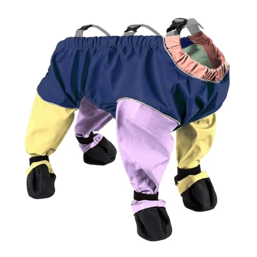 Sxmrmnx Calzado para perro, leggings a prueba de suciedad, impermeable, antideslizante, protector de patas de mascotas para caminar al aire libre, M