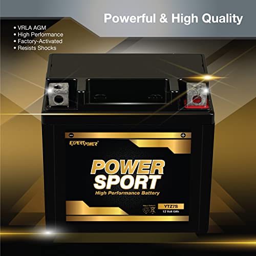 ExpertPower YTZ7S 160 CCA Power Sports Battery - Thumbnail 4