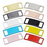 TIKODIDA Hebillas Metálicas Cuadradas para Cordones 10 Unidades Accesorios para Botas y Zapatillas Deportivas Uso en Exterior