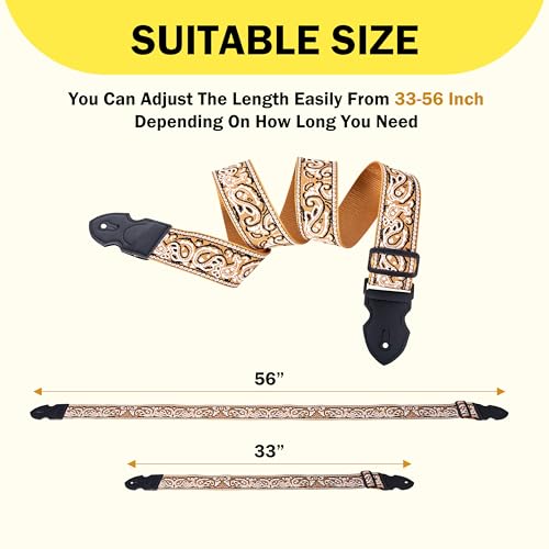 Image of 39 /40 inch Electric Guitar Bag + 2-in-1 Embroidered Guitar Strap+3 Picks | 0.35 inchThick Padding&Waterproof&Shockproof | Strap with Pick Holder, Adjustable Length 33 inch-56 inch | 3 Picks | Gift for Guitarists