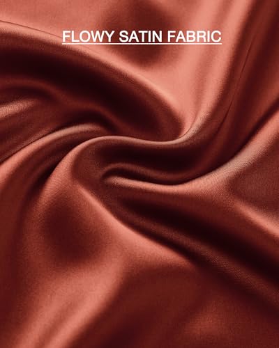 Image of BTFBM 2026 Summer Womens Skirts Silk Elegant High Waist Flowy Long Satin A-Line Midi Skirt Cocktail Wedding Party