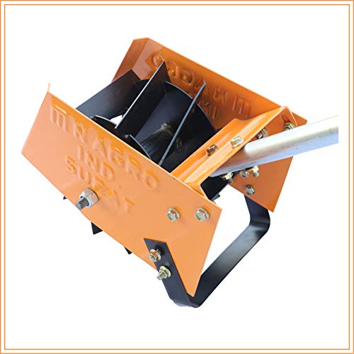 Image of Mahan MDRRWPP 6 Manual Double Row Roller Weeder 6 Inch (2 nos) with Plant Protection Plate and Adjustable Long Handle