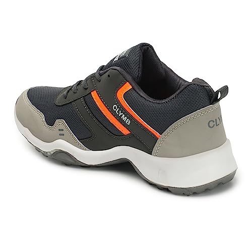 CLYMB Men's ES-21 Synthetic Lace-Ups Walking/Outdoor/Gym & Traning/Running Sports Shoes