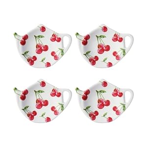 Supreme Housewares Cherry Teebeutelablage 4er-Set