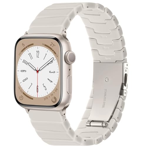 Lerobo Resin Band Compatible with Apple Watch Series 11/10/9/8/7 38mm 40mm 41mm 42mm 44mm 45mm 46mm 49mm,Fashion Lightweight Strap for iWatch Series 6/5/4/SE/Ultra 3 2 1 Wristband Replacemen
