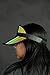 Nicky Bigs Novelties Clear Holographic Iridescent Mirrored Metallic Colored Plastic Sun Visor Tennis Beach Vegas Dealer Golf Hat, Oil Slick