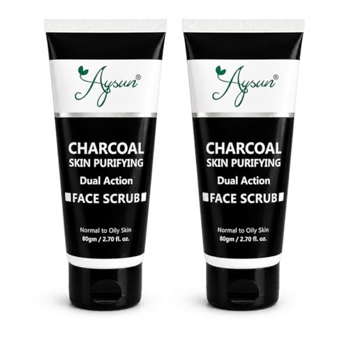 Image of Aysun Charcoal Skin Purifying Dual Action Face Scrub Combo Pack of 2