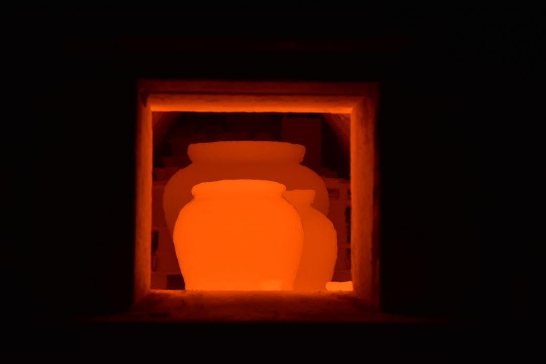 中皿 備前焼 高力芳照作品、備前焼 中皿6枚 高力芳照作品、