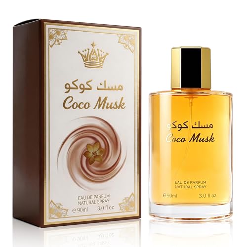 Image of AFLUXE Coco MuskRO Eau de Parfum Men&Women Unisex, Long Lasting Intense Amber Vanilla Gourmand Perfume, Rich Chocolate Scent, 3.0 fl oz (90 ml)