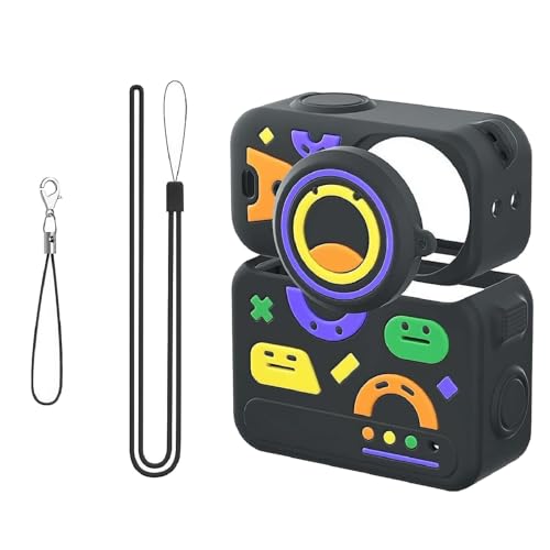 for DJI Osmo Nano�Ή��V���R�����ی�P�[�X ? �\�t�g�ȑϏՌ��J�o�[�A���O���\�ȃ����Y�L���b�v�A�������[�h���X�g���b�v�t���A�{�̑S�̂�������ی�A�N�C�b�N�����[�X�x�[�X�p�̊J�������� (��)
