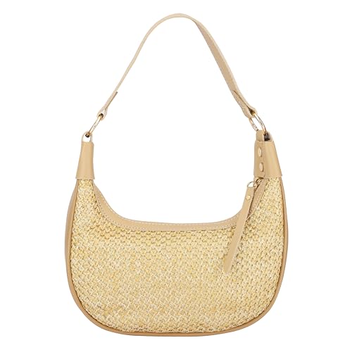 Mini Small Summer Purse Straw Crescent Bag Straw Woven Purse Cute Vacation Wicker Summer shoulder bag Beachy Purses for Women2