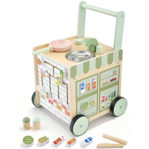 Lauflernhilfe Baby, 9 In 1 Lauflernwagen Holz, Lauflernwagen Baby...