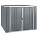 Leepesx Cobertizo de jardín, Caseta Jardin, Armarios Exteriores para Calderas, Casa Prefabricada, Cobertizo Jardin Exterior, Casetillas De Jardin, Acero galvanizado Gris 195x198x159 cm
