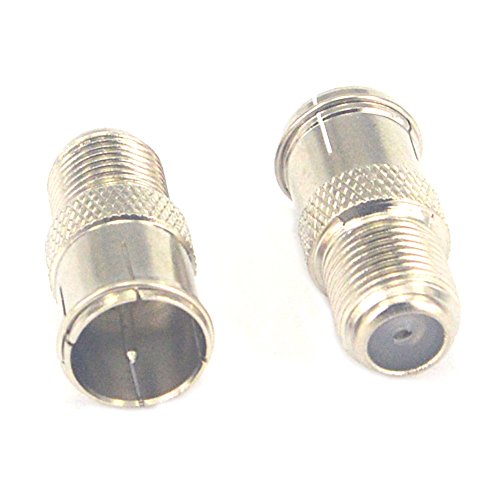 F Type Male to Female Coaxial Quick Connect Adapter Threaded F Jack to F Quick Push On Plug Adapter (Pack of 2)-image-4