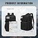 Wotony Military Tactical Backpack for Men Waterproof Daypack 3 Day Assault Pack Molle Bag with Water Bottle Holder (Black, 35L)