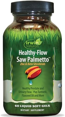 Irwin Naturals Healthy-Flow Saw Palmetto – 60 Liquid Soft-Gels – ...