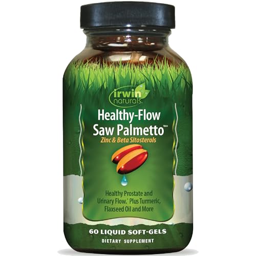 Irwin Naturals Healthy-Flow Saw Palmetto – 60 Liquid Soft-Gels – ...