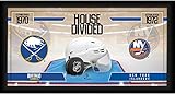 Buffalo Sabres vs. New York Islanders Framed 10" x 20" House Divided Hockey Collage - NHL Team Plaques and Collages