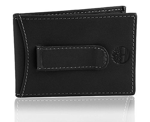 Timberland Men's Slim Leather Front Pocket Credit Card Holder Wallet