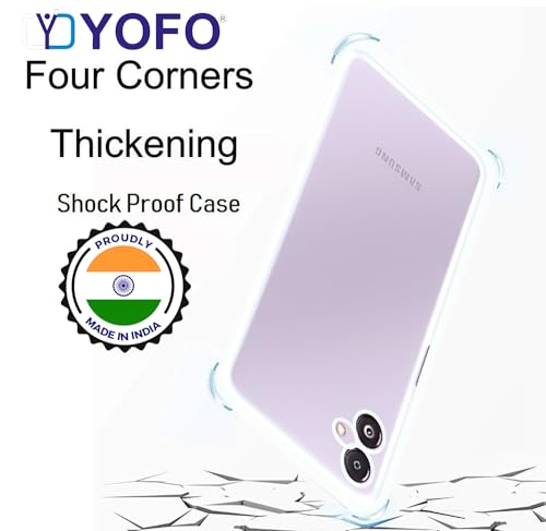Image of YOFO Back Cover for Samsung Galaxy F14 (2.0 MM|SlimFlexible|Silicone|Transparent|Camera Protection)