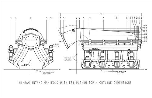 Holley 300-117 Efi Hi-Ram Intake Manifold With 1 X 105 Mm Gm Ls Throttle Body #TOP1
