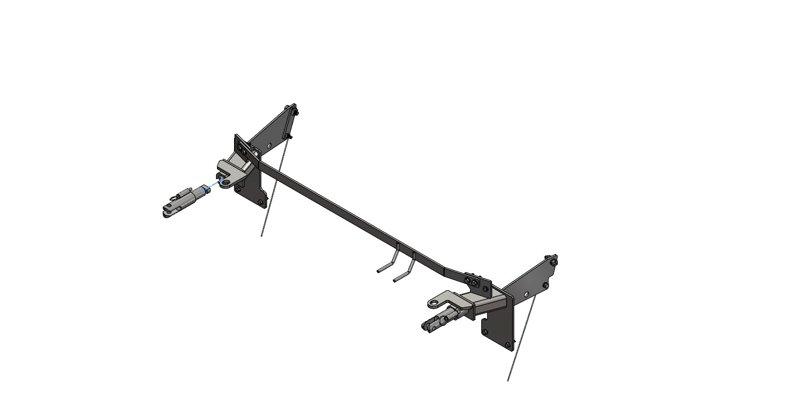 Blue Ox BX2690 Custom Tow Bar Base Plate Bracket for Dinghy Towing, Fits Select Ford Maverick