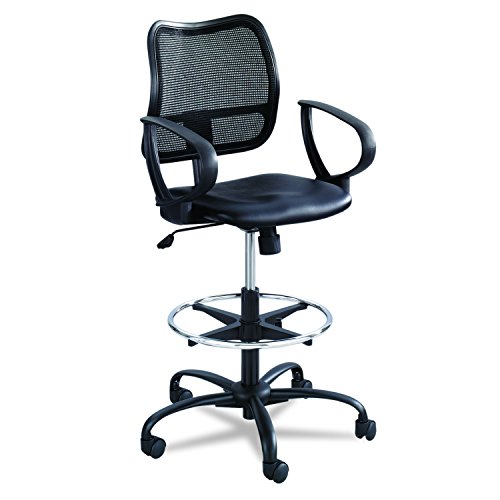 Safco 3397Bv Chair, Extended Height, Black Vinyl #TOP1