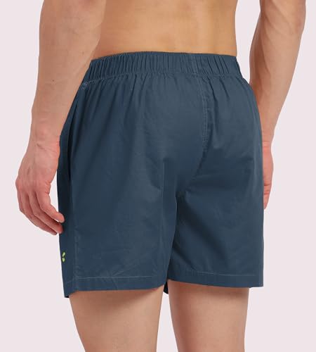 Image of Freecultr Cotton Boxer Shorts for Men Dual Pockets Moisture Wicking Microfibre | Regular Fit | Breathable & Comfortable Half Short Pants Ultrasoft Waistband