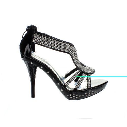 Delicacy Womens Delicacy-06 Dress Pumps Sandals,Black,6