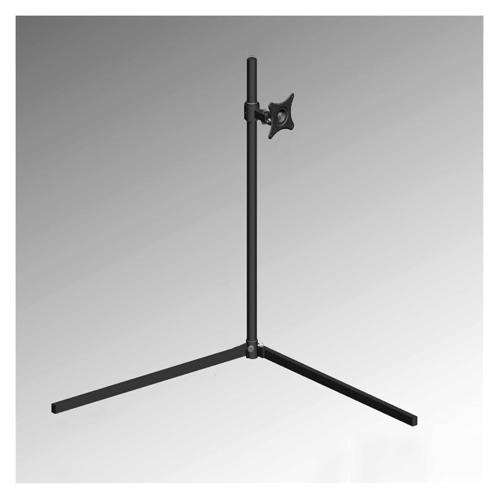 SaryEdge Monitor Desk Mount 12"-24" Black Single Monitor Mount Stand Mobile Floor Type Monitor Stand Adjustable Floor Monitor Rack with VESA 75x75/100x100, Hold,A
