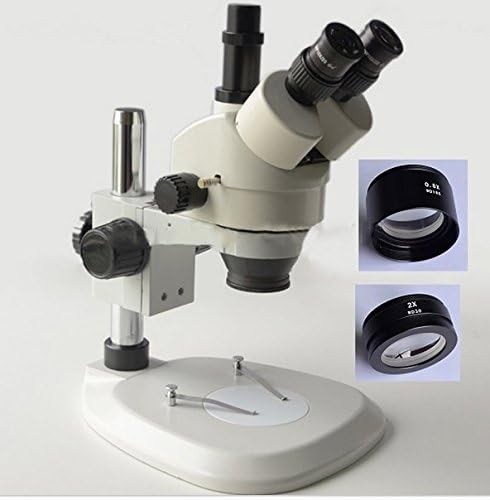 GOWE 3.5X-90X Pillar Sector Base Trinocular Stereo Zoom Microscope SZM.05X SZM2.0X lens Microscope Accessories
