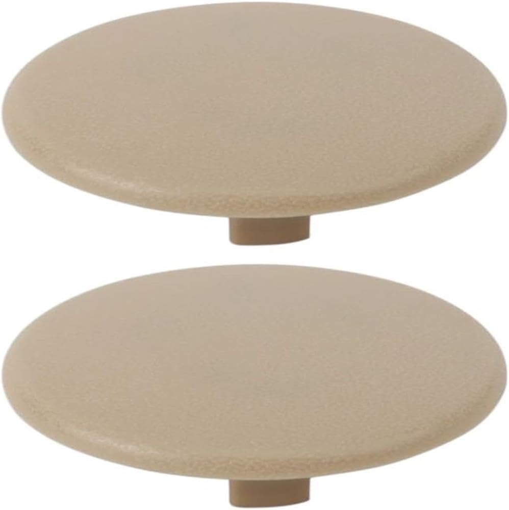2Pcs Beige Rear Armrest Seat Bolt Cover Cap Fit for 2007-2013 TAHOE GMC YUKON XL