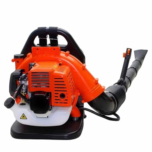 Gas-Powered Backpack Leaf Blower, High-Performance 2-Stroke Engine, Powerful Gas Leaf Blower with Adjustable Backpack Harness Variable Speed Easy for Lawn Yard Garden Driveway Leaf Cleanup (52CC)